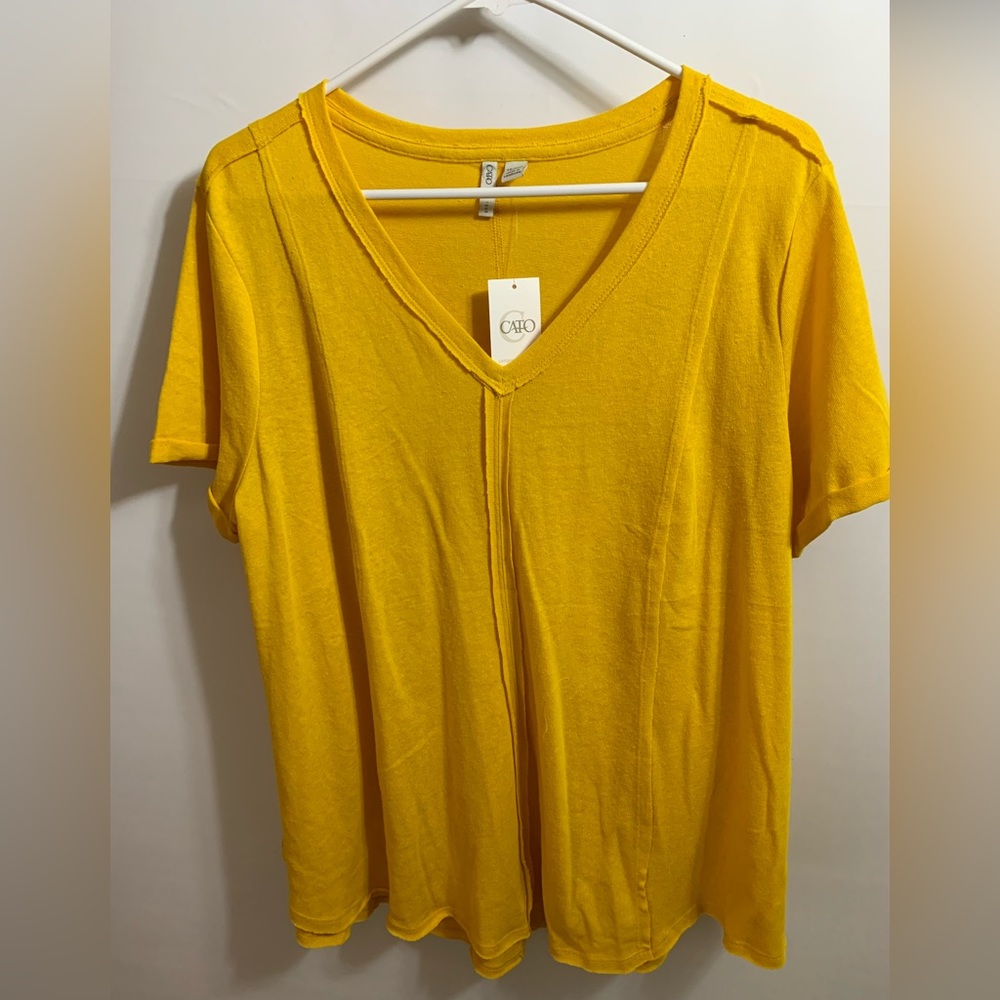 Cato gold short-sleeved ladies shirt NWT